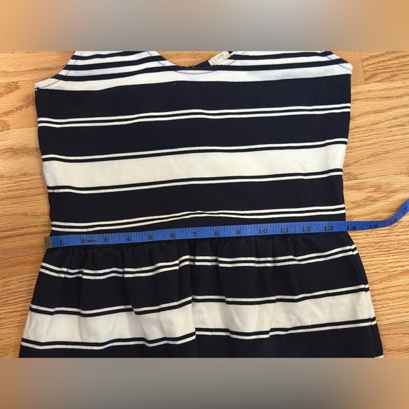 J. Crew Villa Button-Back Detail Dress Black/Cream Stripe  - Size Small - Picture 9 of 10